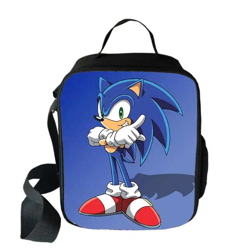 Мультяшный Марио Bros Sonic Boom Hedgehogs сумка для еды на пикник дорожная сумка для хранения еды Детская сумка для мальчиков и девочек Bento сумка-мессенджер - Цвет: 019
