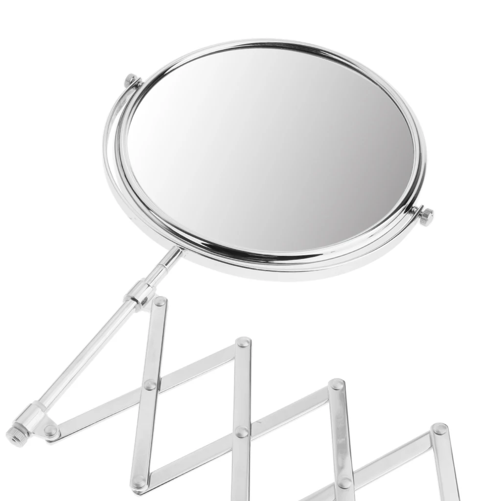Профессиональный складной двусторонний туалетный столик макияж зеркало 3X увеличительное для ванной косметическое настенное крепление