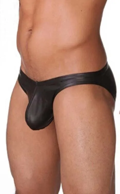 Tanie Gorąca sprzedaż! Męska bielizna gejowska męskie męskie wzbudzenie wypukłe patentowe spodnie skórzane sklep