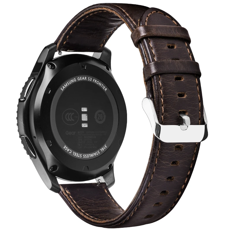 Ремешок из натуральной кожи для Samsung Galaxy Gear S3 Frontier 22 мм|genuine leather strap|leather strapstrap for |