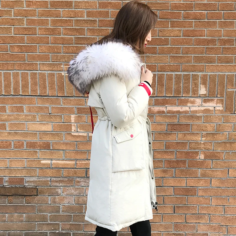 Новинка размера плюс 5XL 6XL зимняя куртка с толстым мехом с капюшоном женское длинное пуховое пальто теплая парка Mujer Invierno