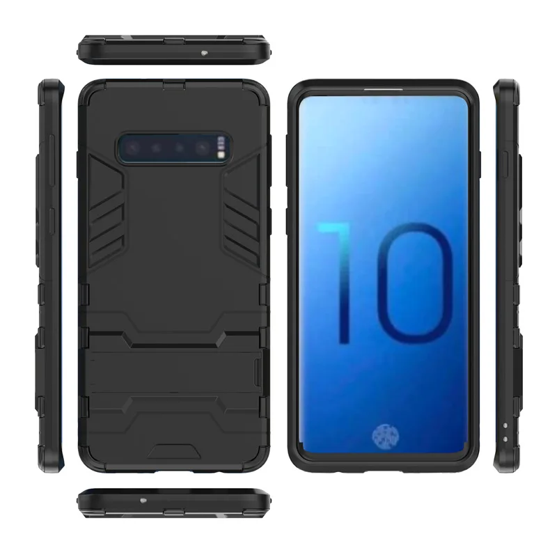

For Samsung Galaxy S10 Plus Iron Man Mobile Shell for Galaxy S10 Full Wrapped Invisible Bracket Anti-fall Protective Phone Case