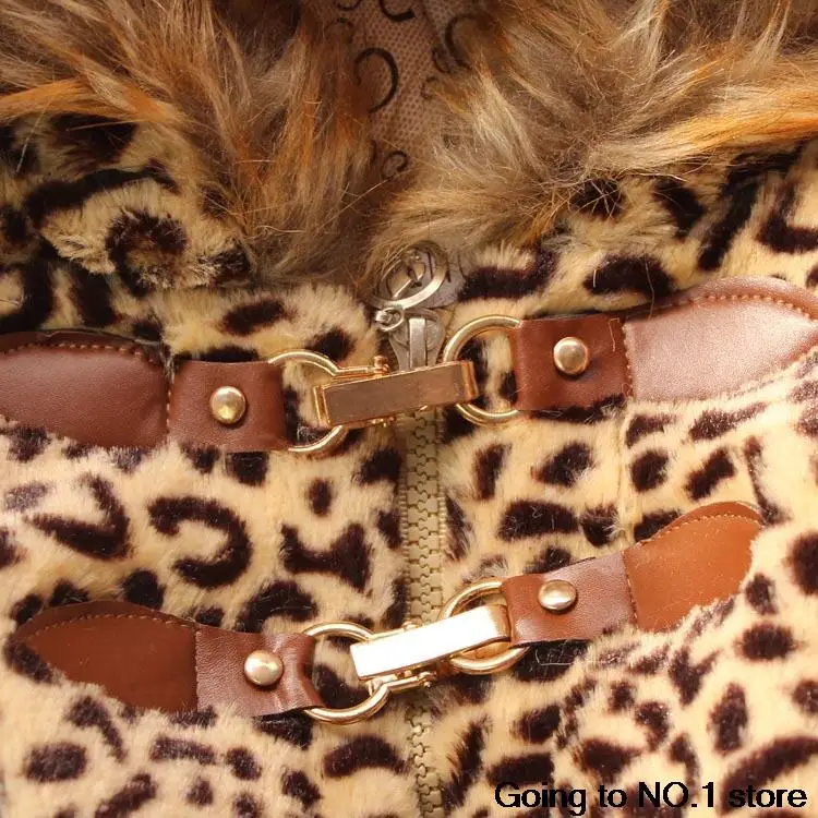 Осенне-зимнее теплое пальто для маленьких девочек Детская верхняя одежда леопардовая искусственная шубы из меха для девочек, тонкая одежда из плотного флиса