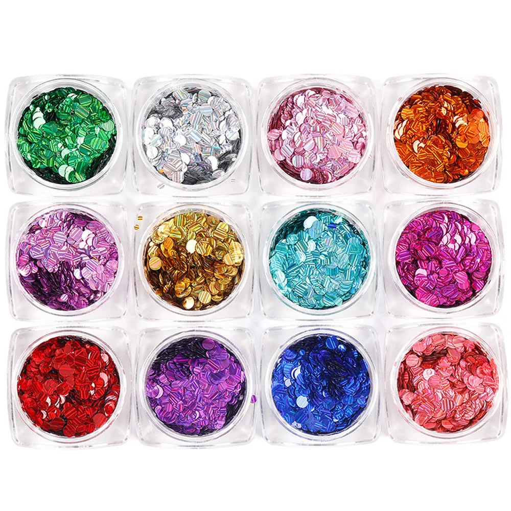 

nails supplies Fashion Mixed Mini Round Thin Nail Art Glitter Paillette Nail Tip Bottle Gel Polish Decoration Manicure Tools nai