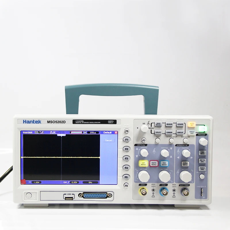 Hantek 200 МГц MSO5202D смешанный цифровой осциллограф 16 логических каналов+)+ 2 аналоговых канала+ внешний триггер канал