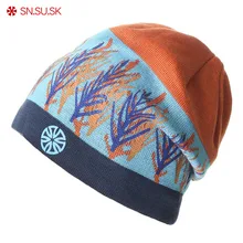 Модный капот Мужчины Женщины Толстые зимние шапки Вязаная шапка Теплая шапочка