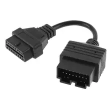 20 см OBD II пластик 20Pin штырь 16 Pin женский черный автомобильный