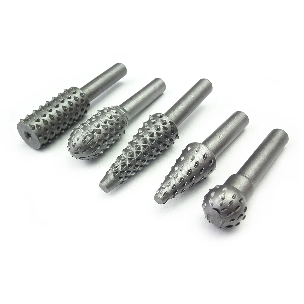 5pcs Hss Power Tools Woodworking Drill Bit Set Wood Rasp Chisel Shaped