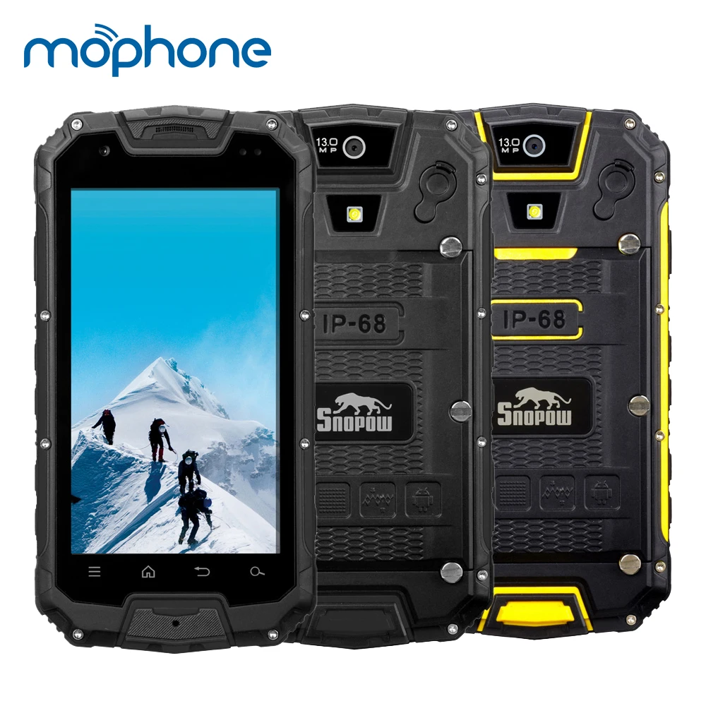 Snopow M5 смартфон MTK6735 4 ядра 2 ГБ + 16G Android сотовый телефон IP68 Водонепроницаемый