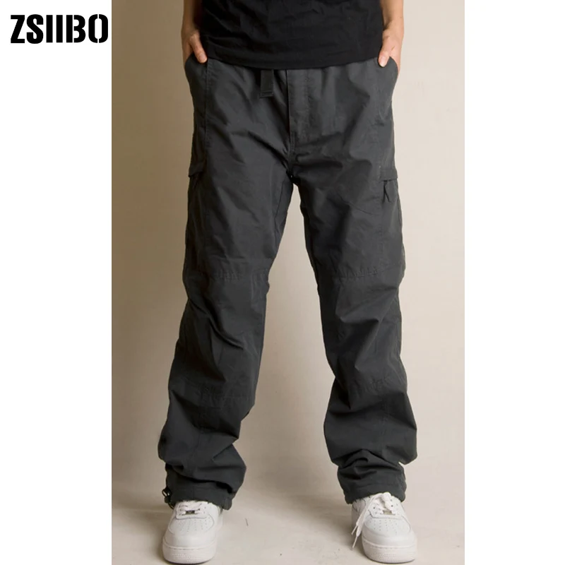 ZSIIBO/высококачественные зимние теплые мужские толстые брюки двухслойная Военная, Армейская, камуфляжная, тактическая хлопковая брюки для мужчин WGCK09 - Цвет: GRAY
