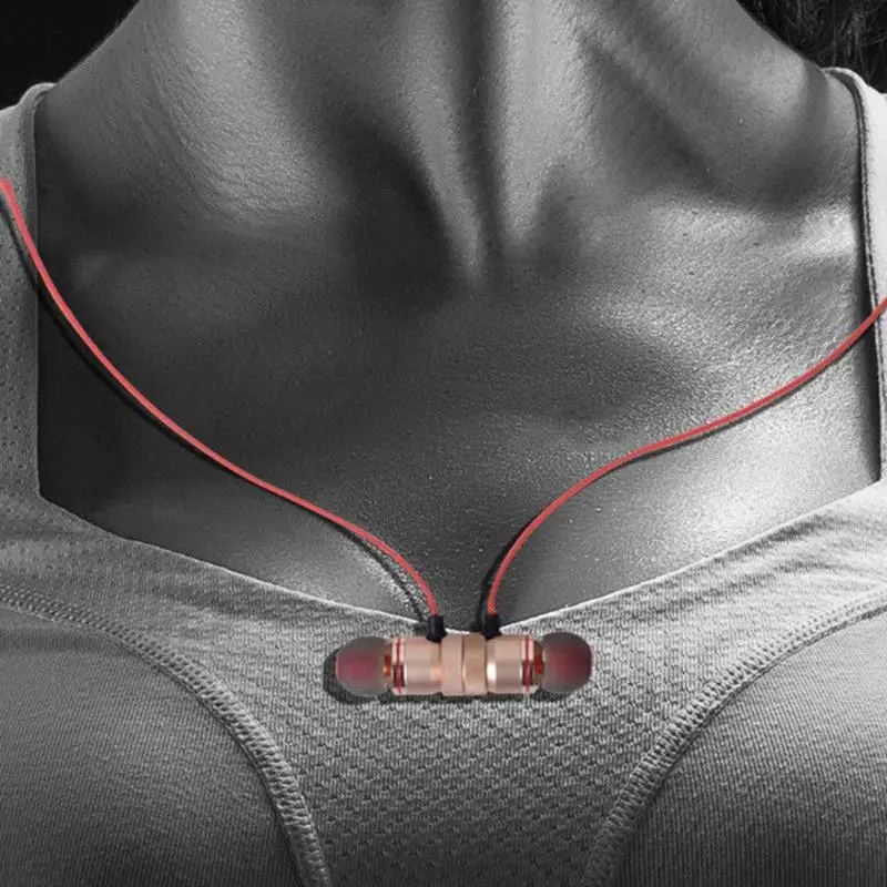 XT6 беспроводные наушники Bluetooth 4 1 Металлические Магнитные спортивные
