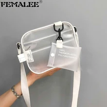 Женская прозрачная сумка на плечо из ПВХ с широким ремнем,, женская сумка через плечо с прозрачным клапаном, прозрачная сумка для телефона, женская сумка-мессенджер с держателем для карт