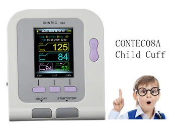 

For Child CONTEC08A + Child Cuff Digital NIBP Monito LCD Color Screen, free SW, CE FDA