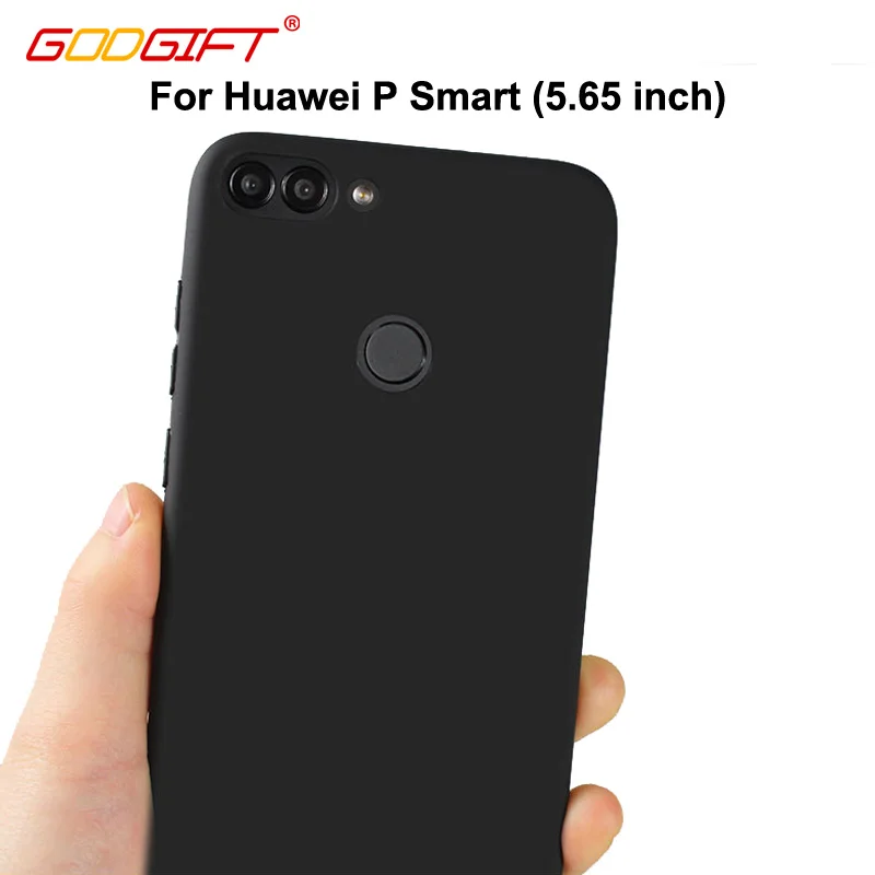 

GodGift Huawei P Smart Case 5.65 inch Luxury Matte Silicone Soft Cover For Huawei PSmart Phone Case Huawei P Smart Back Cover
