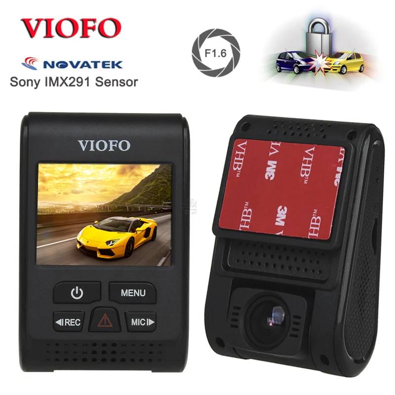 VIOFO A119S V2 2 0 Capacitor Novatek HD 1080p 7G F1 6 Car Dashcam video font