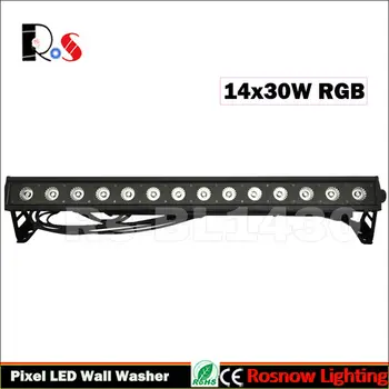 

10pcs/Lot RGB 3 in 1 14x30W high power LED Wall Washer Colorful pixel LED Bar disco party lightings IP65 waterproof