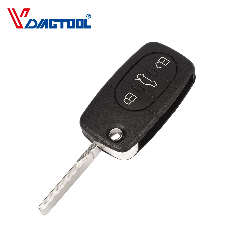 Складной чехол для ключей с 3 кнопками Volkswagen Vw Jetta Golf Passat Polo держателем