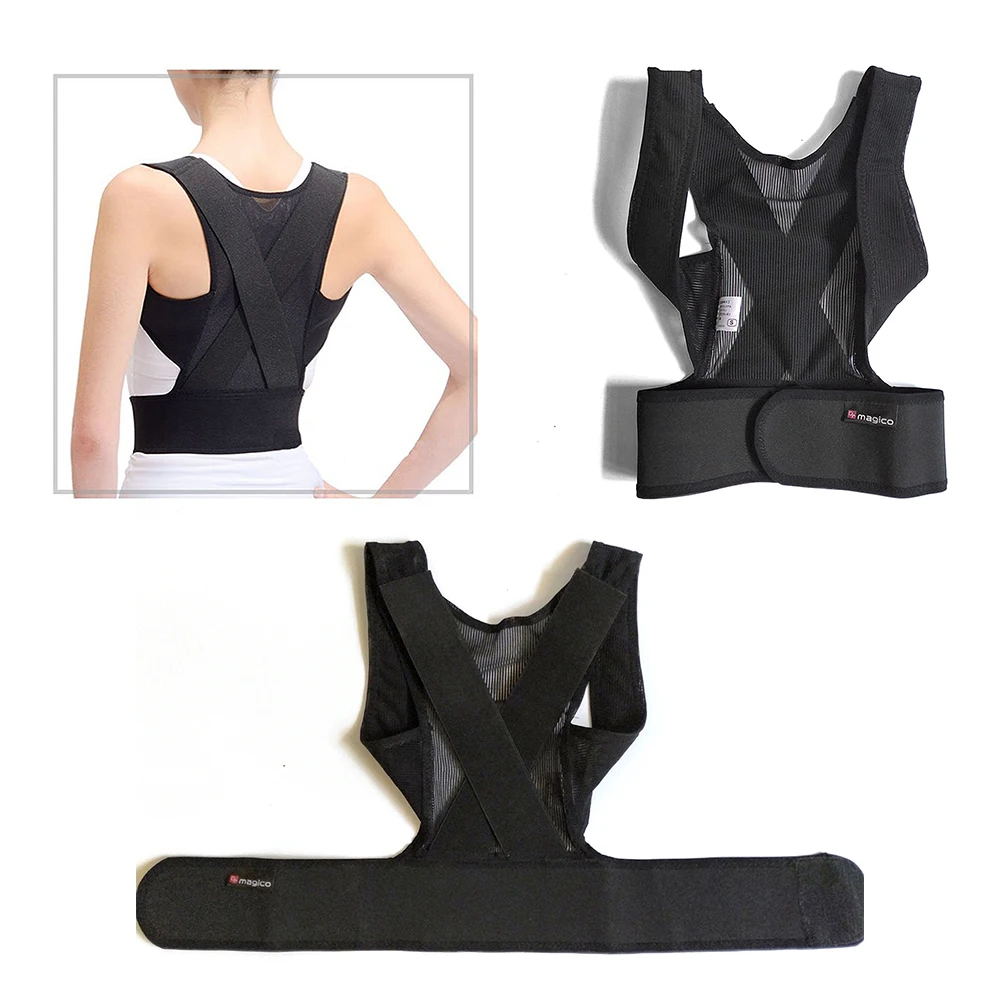 Регулируемый пояс для поддержки спины для мужчин и женщин, корсет для спины, поясничный пояс, прямой корректор для фитнеса