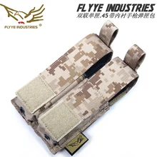 FLYYE FY-PH-P006 MOLLE Double.45 Пистолетная обойма сумка двойная одна коробка ручное устройство в упаковке