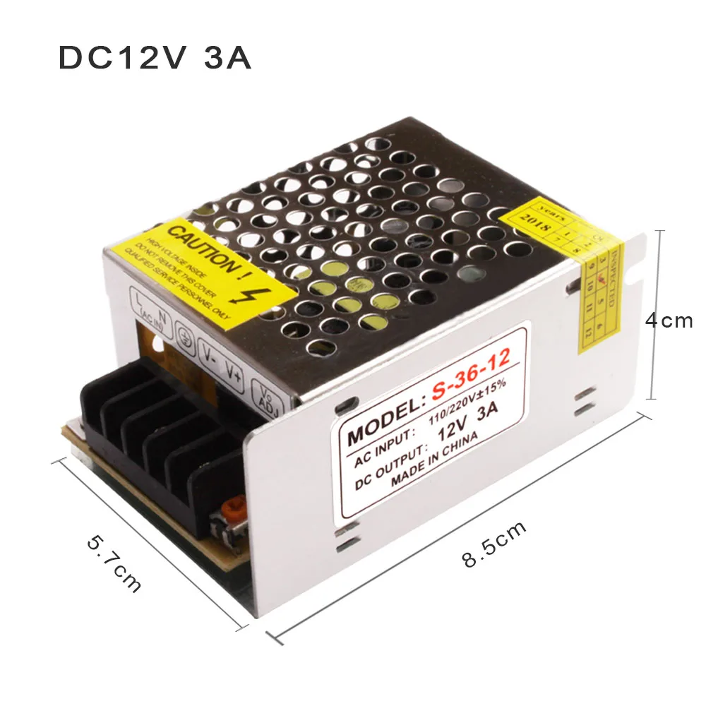 12 В источник питания DC12v 2A 3A 10A 12.5A 15A 20A 25A 30A трансформатор освещения 220 в 12 В светодиодный драйвер переключатель Адаптер для полосы света