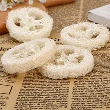 1000 шт. 1 см толстый 4-6 см Широкий натуральный Luffa Loofa Ломтики для мыла DIY держатель для мыла Губка скруббер SN109