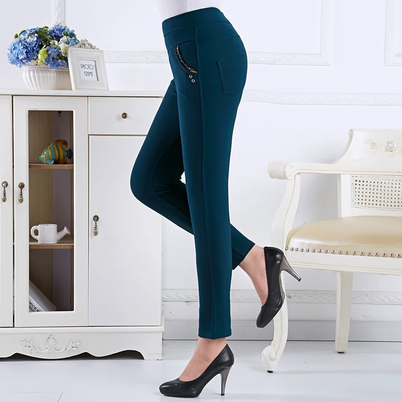 Подарки лучшего уровня ткани формальные брюки размера плюс женские брюки карандаш брюки Тонкий талия повседневные брюки Модные карьера брюки