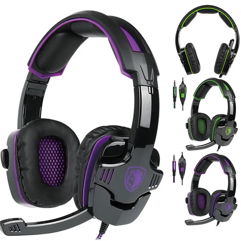 SOONHUA 3.5mm Gaming Headset Professional Gamer PC Headphone Game