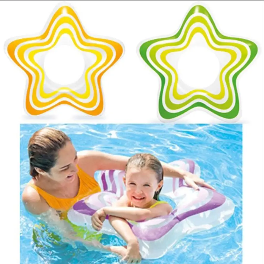 От 3 до 6 лет дети пятиконечная звезда надувной для плавания кистевой эспандер Дети Руки поплавок пляж Забавный водный спорт бассейн аксессуары