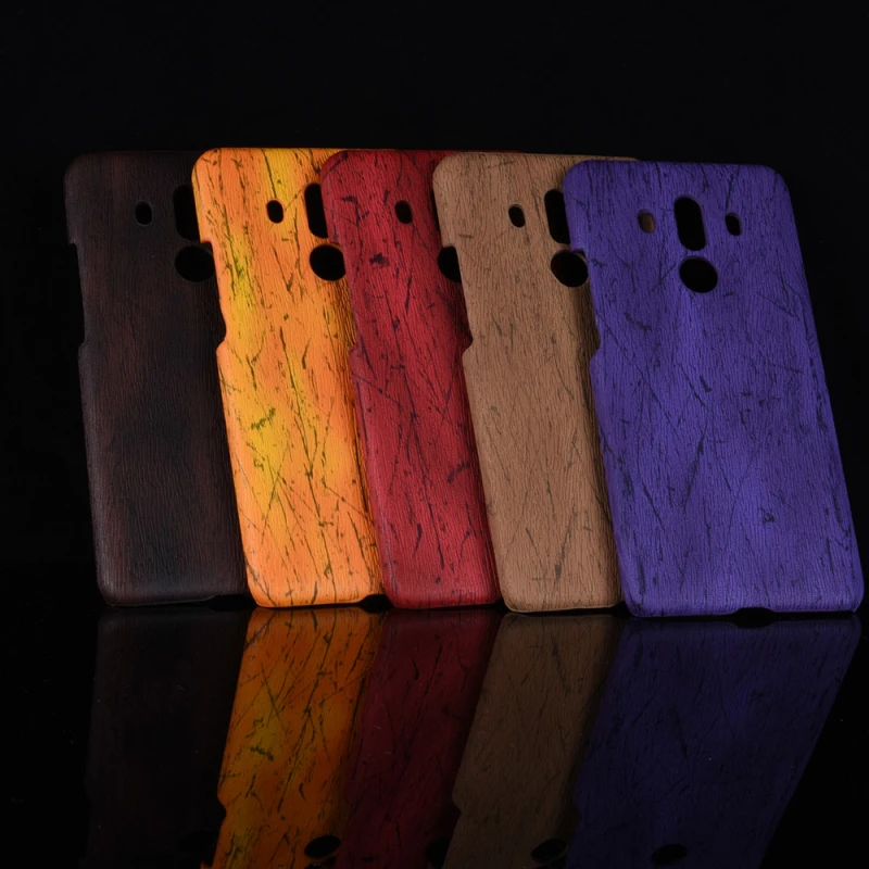 Huawei Mate 10 Pro 6inch Wood grain PU leather +PC case
