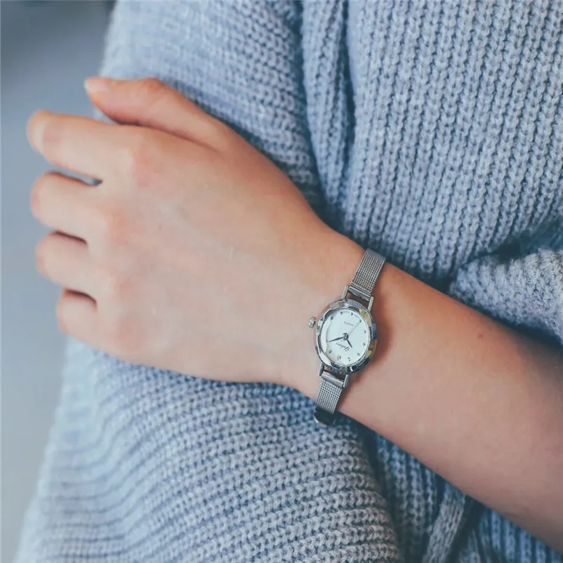Новая мода Прямая поставка женские часы кварцевые аналоговые наручные часы Relogio Feminino Дамский подарок Горячая Распродажа 5 цветов B5