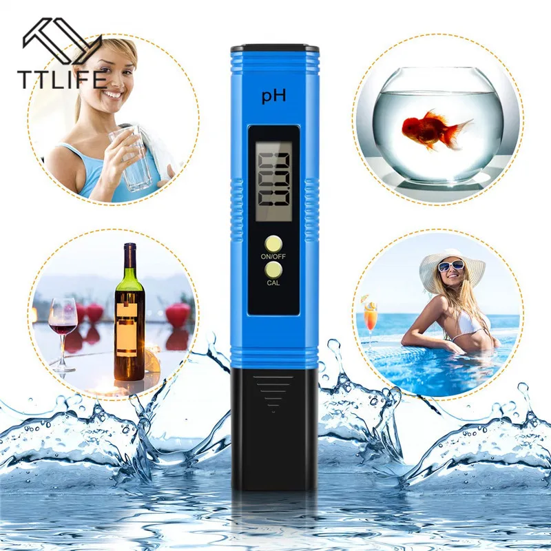 TTLIFE Цифровой PH-метр измеритель PH 0 01 высокоточный тестер качества воды с
