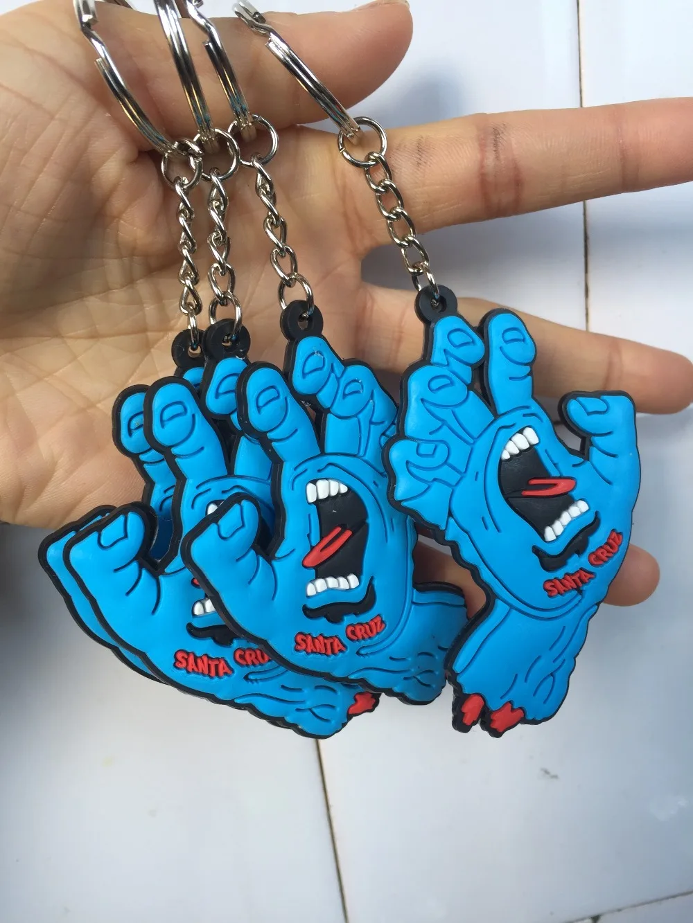 

Santa cruz pvc plastic keychains keychain for men key chain keychain keyring gifts for men boyfriend pendant