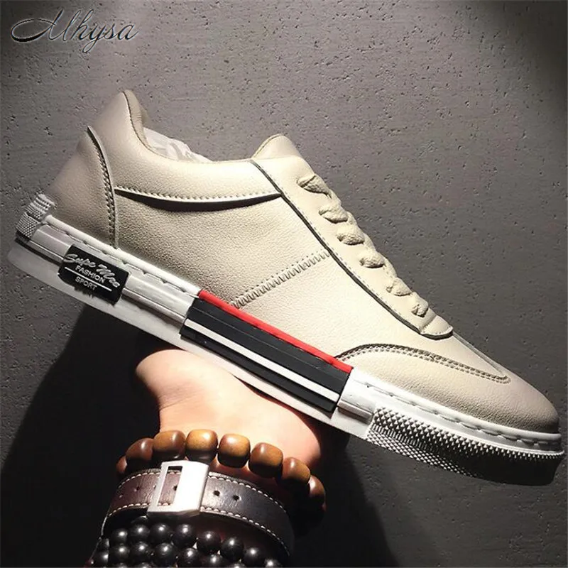 Mhysa 2019 New Spring And Summer Autumn White Shoes Mens Fashion Wild Casual Flat Comfortable M092 huismerk kopen in de aanbieding Mhysa 2019 New Spring And Summer Autumn White Shoes Mens Fashion Wild Casual Flat Comfortable M092 huismerk kopen in de aanbieding