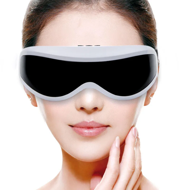 Электрическая маска для массажа глаз мигрень улучшение зрения на лбу Уход за глазами очки массажер беспроводной Вибрационный магнитный глаз