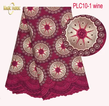 

African swiss voile lace high quality ,wedding lace African Fabric 5 Yards 100% Cotton Swiss Voile Lace PLC10