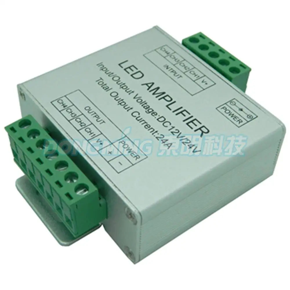RGB Amplifier DC 5V 12V 24V LED Amplifier Controller 6A Current LED ...