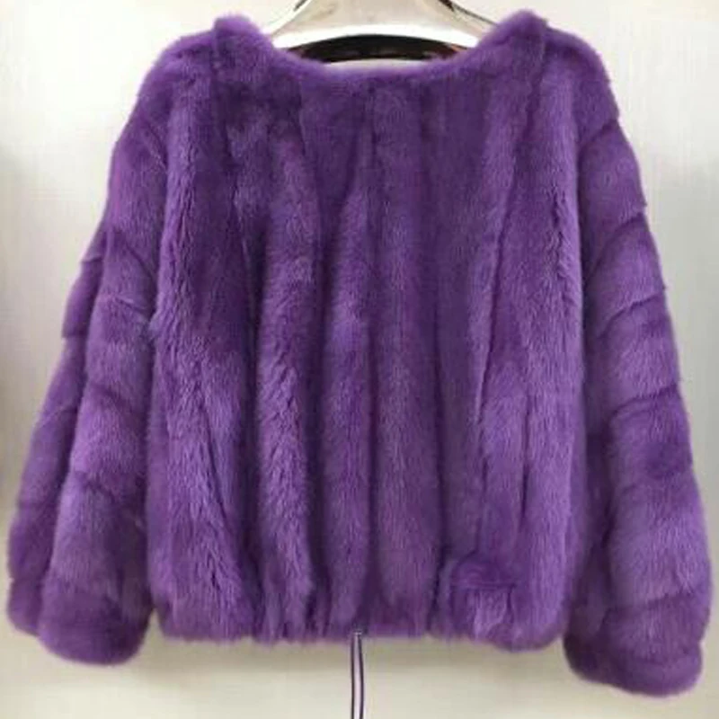 

Women real mink fur pullover autumn and winter short popular coat natural mink fur jacket female outerwear