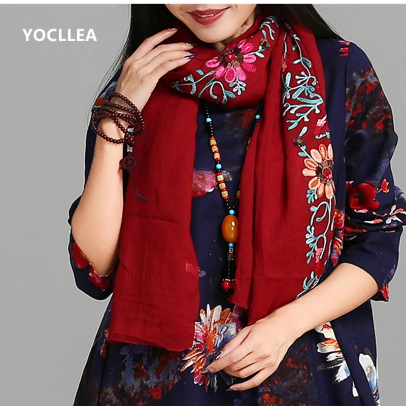 Buy 2016 Vintage Fashion Cotton Linen Embroidery