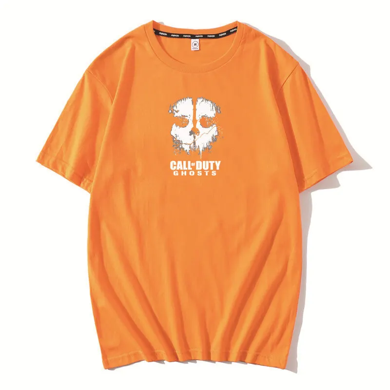 

Wrion Tshirt Women 2019 CALL DUTY Ghost mask Printed Funny Summer 100% Cotton Clothing Plus Size Harajuku T shirt Short Sleeve
