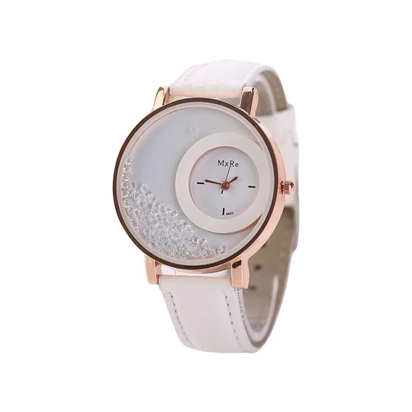 

Women Watches Quartz Watch Ladies Leather Watches Women Quicksand Rhinestone Bracelet Wristwatch Relogios Feminino Montre Femme