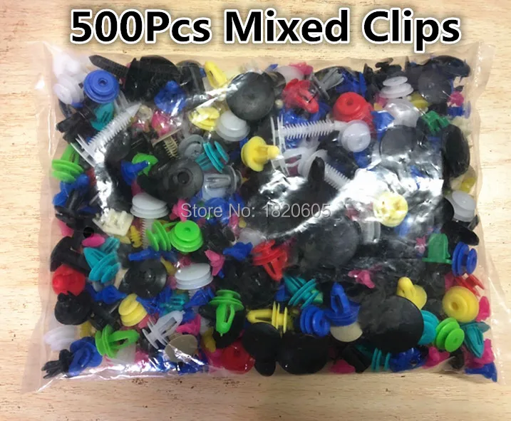 

500x Mixed Bumper Rivet Retainer Fastener Push Door Clips For Volvo S40 S60 S80 Xc90 C30 C70 V40 V50 V60 V70 Xc60 Xc70