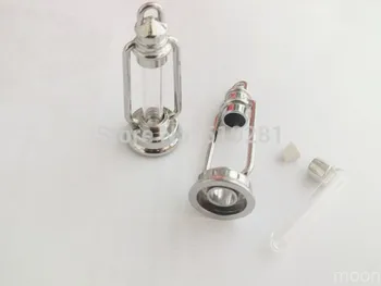 

100 Pieces Crystal Glass Perfume pendant Charms ,vial pendant charms LK-3599