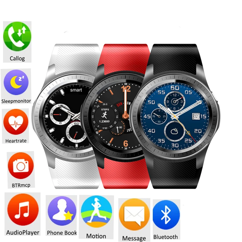 Android 5.1 SmartWatch DM368 плюс MTK6572 512 МБ + 4 ГБ с камерой GPS 3G сердечный ритм VS Samsung часы Huawei Watch
