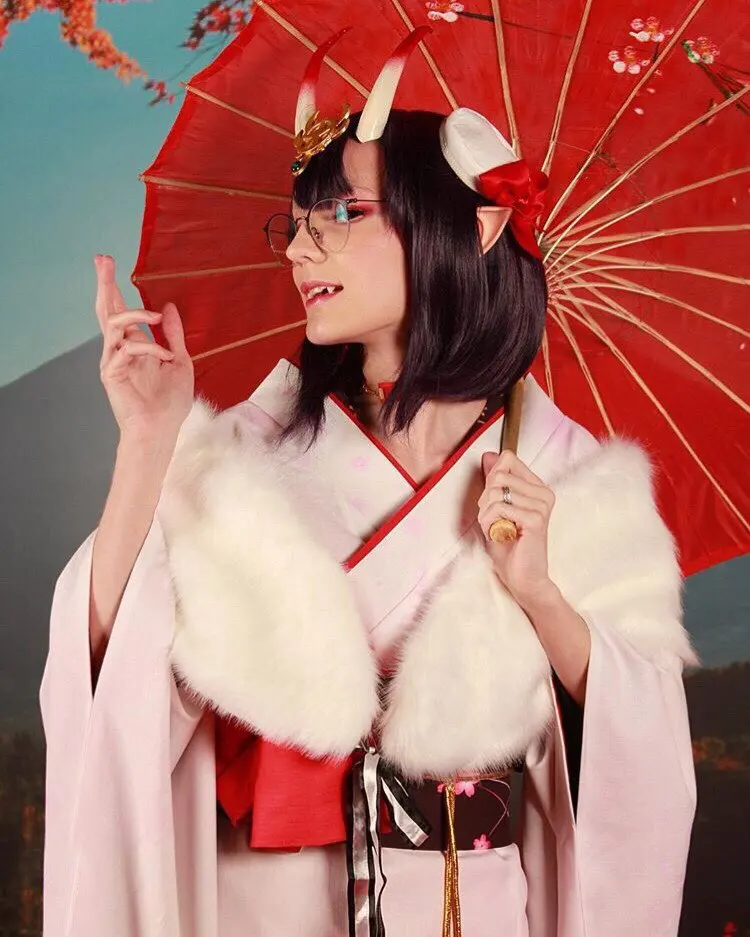 Fate/Grand Order Косплей fgo Ibaraki Doji/Shuten Doji косплей костюм зимний фестиваль кимоно