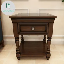 Луи Мода американский кантри Cherry твердой древесины сборки Спальня прикроватный столик гостиная диван шкаф мебель