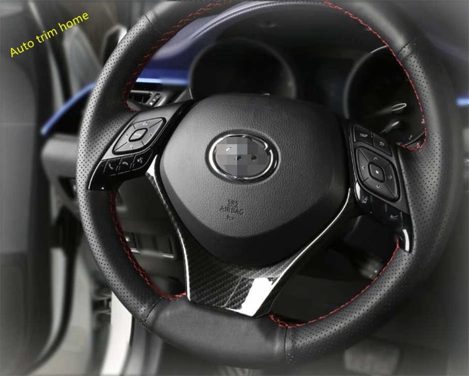 Рулевое колесо Lapetus U образная полоса обшивка 1 шт. подходит для Toyota C HR CHR 2016 2020 ABS