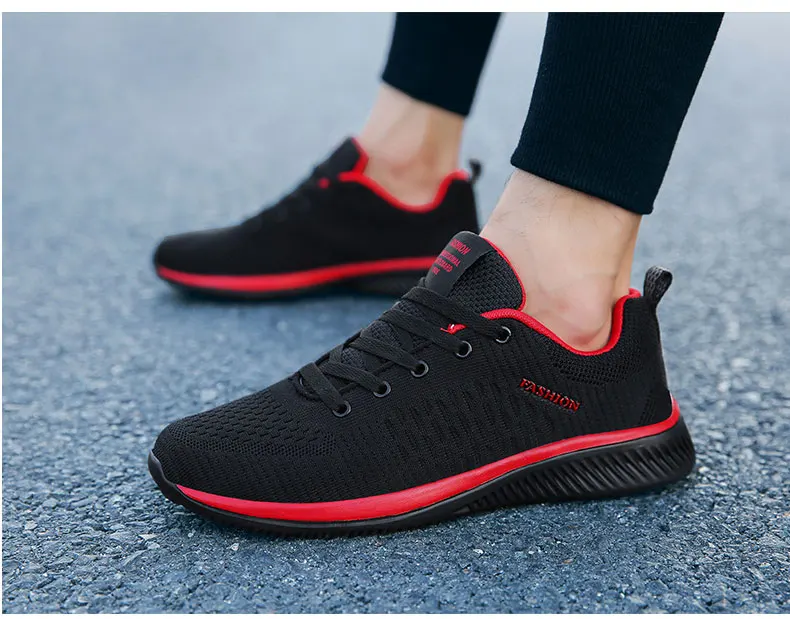 Мужская сетчатая обувь для бега; мужская обувь на шнуровке; легкие ...