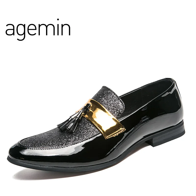 

Agemin High Quality Bonded Cow Leather Shoes Men 2018 Breathable Fashion Mens Shoes Casual Brand New Slip On Male Casual shoes