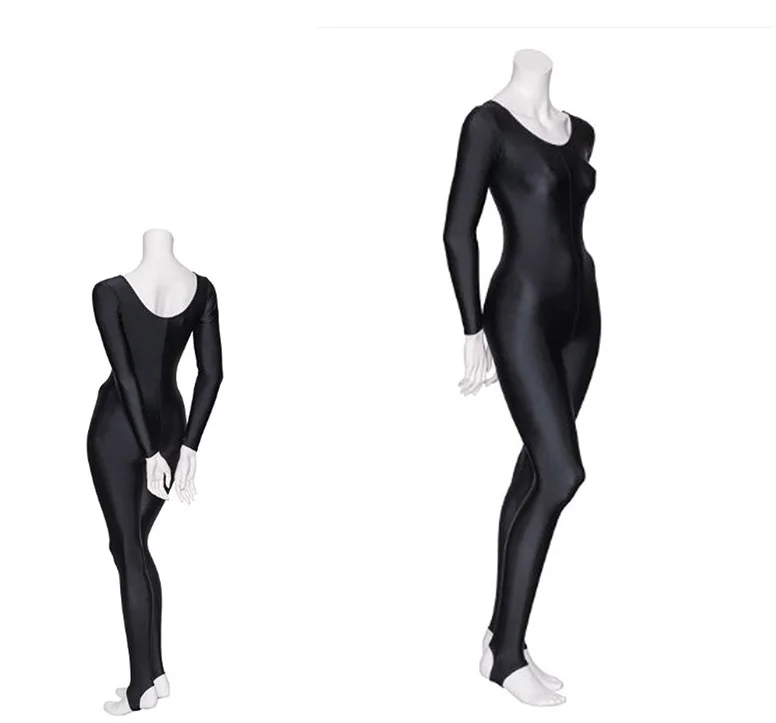  Womens Long Sleeve Unitard Stirrups (1)