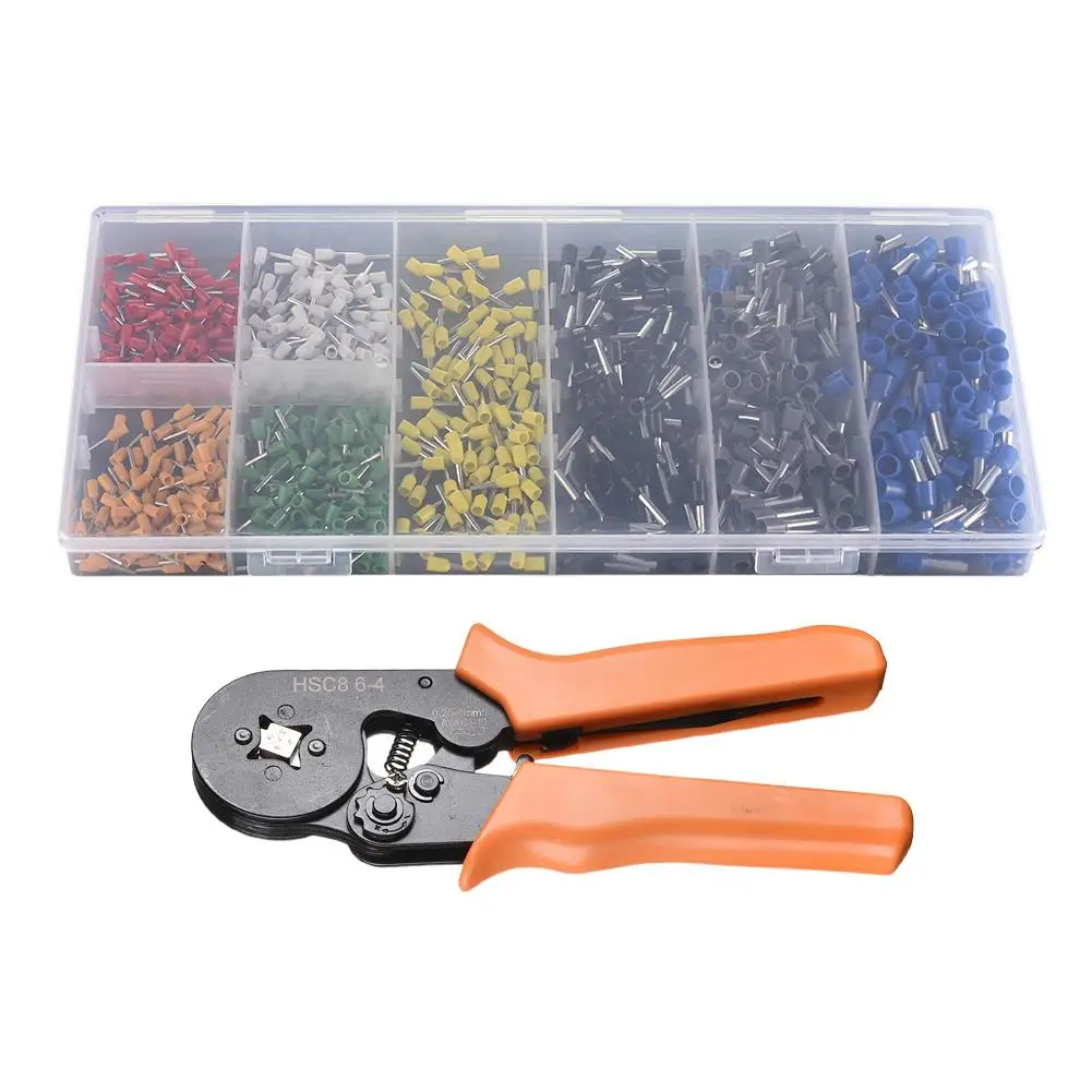 

Professional MINI-type multi tool Cable Wire Crimper Crimping Pliers Ferrule Crimpers+ 800Pcs End Crimp Terminal Electrical Wir